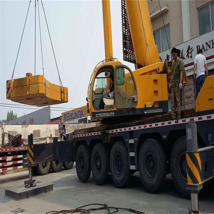 丹棱当地吊车出租|机器吊装|75吨|工厂搬迁服务